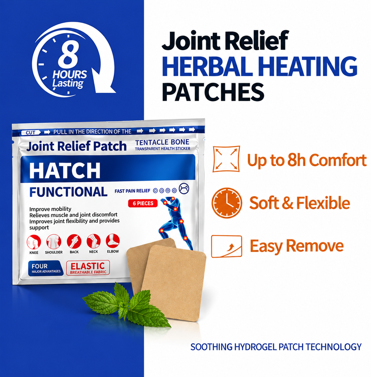 🔥 Flash Sale: Deep Joint Relief Patch – Soothe Stiff, Aching Knees, Back & Shoulders