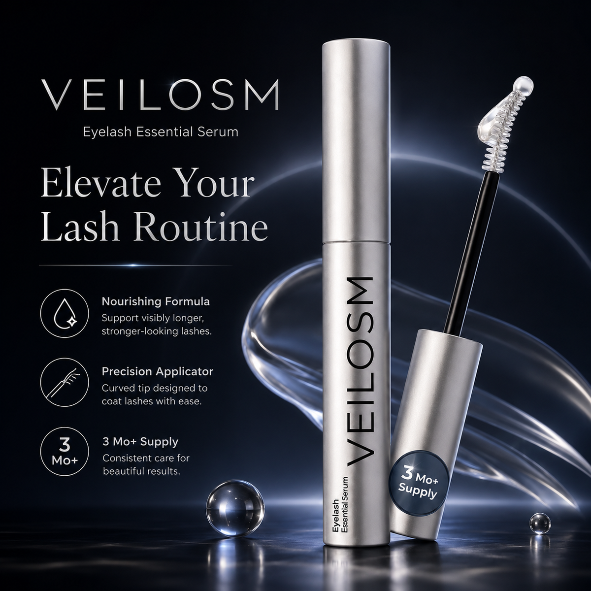 Lash Growth Essence - Safe and Gentle Lash care that makes your lashes thicker and longer within two weeks